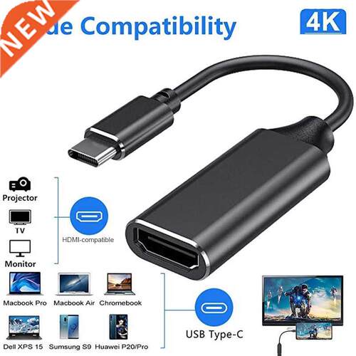 Type C to HDMI-compatible Cable Ultra HD 4k USB 3.1 HDTV Cab