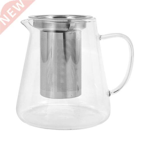 Glass Teapot With Stainless Steel Removable Infuser For Loos