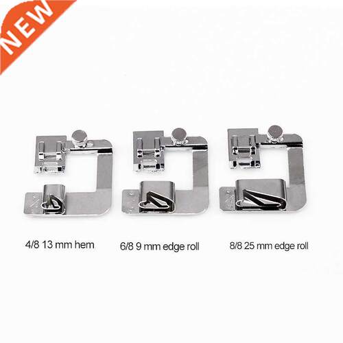 Useful 3pcs Sewing Machine Foot Presser Rolled Hem Feet Set