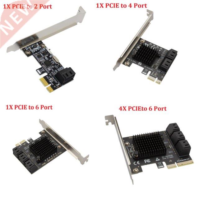 ASM1064 SATA PCIe Adapter 2/4/6 Port SATA III to PCI Express