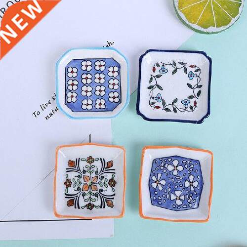 5CM Dollhouse Mini Ceramics Plates Trays Kitchen Toy Doll