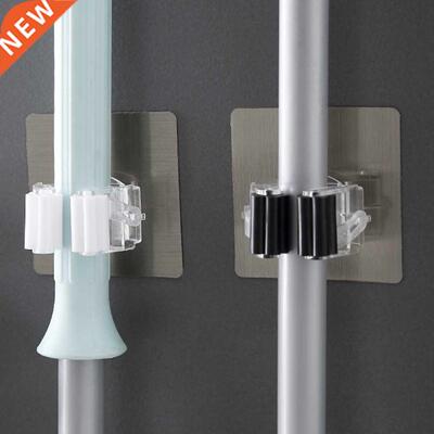 2pcs Porch Space Saving Storage Hook Self Adhesive Broom