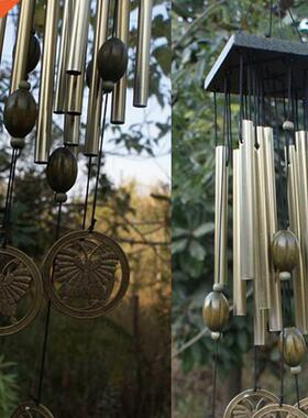 Wind Chimes Bells Copper 12xTubes Outdoor Yard Garden Living