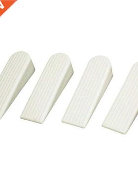 Decor Safety Door Stop Stopper Doorstop 4pcs White