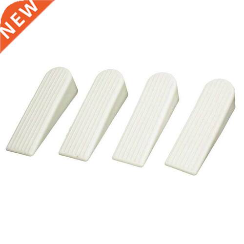 Decor Safety Door Stop Stopper Doorstop 4pcs White