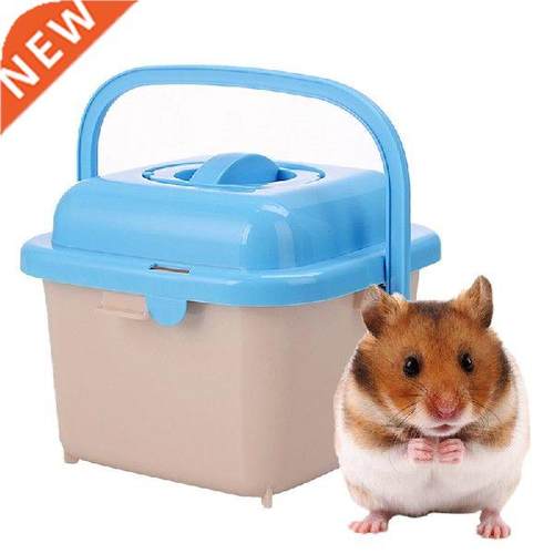 Portable Hamster Travel Carrier Plastic Hamster Cage
