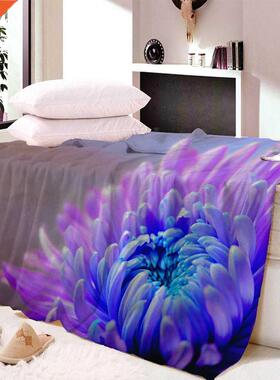 Flower Blankets 3D Fleece Blanket Thck Warm Super Soft