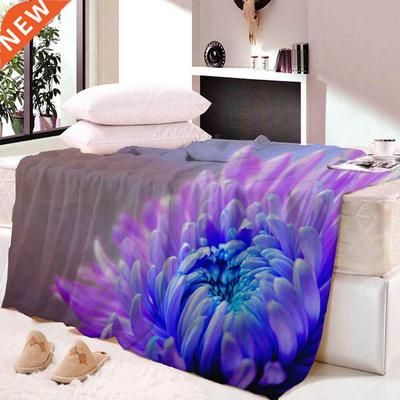 Flower Blankets 3D Fleece Blanket Thck Warm Super Soft