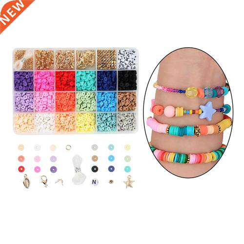 Polymer Clay Beads Loose Spacer Beads  Bracelet Jewelry