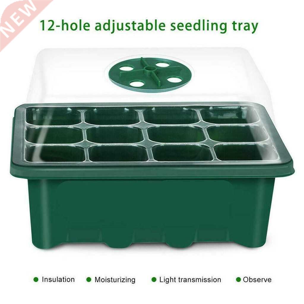 12 Hole Seedling Trays Seed Starter Starter Plant Flower Gro