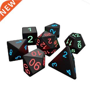 7pcs/set Electronic Dice Dice LED D4-D20 Glow LED Cubes