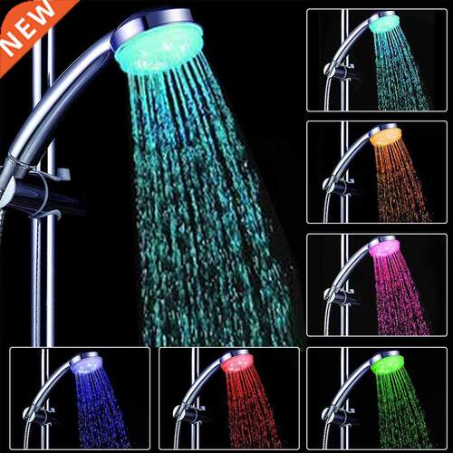 Shower Head 20mm LED Automatic Colorful Round Water Sprayer