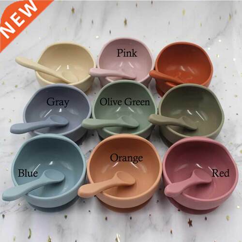 ay Silicone owl FeedingTaleware Spoon Waterproof Suction