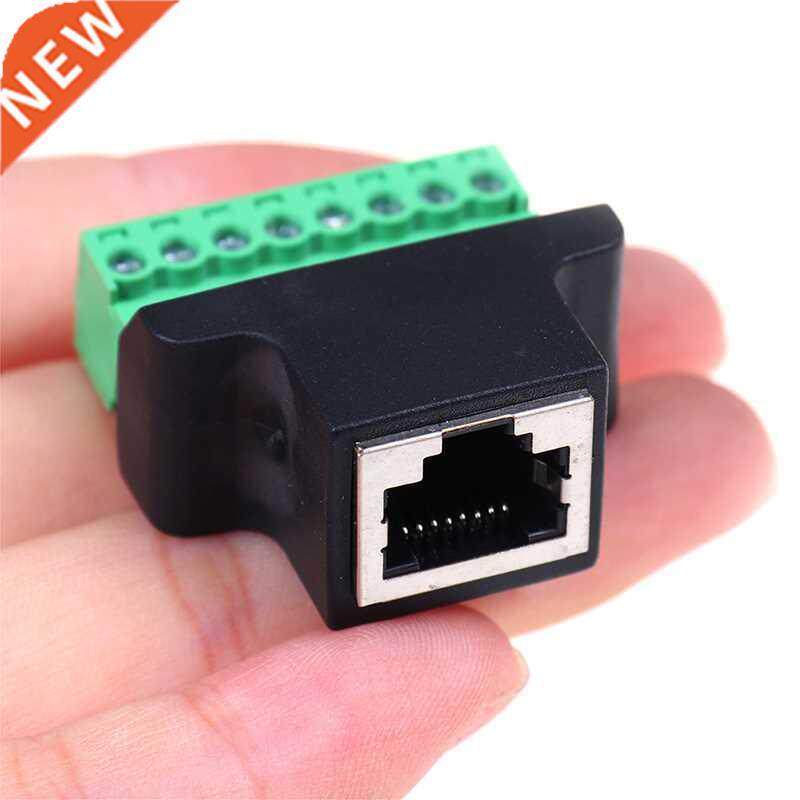1pc RJ45 Female to Screw Terminal 8 Pin Connector Ethernet C