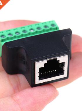 1pc RJ45 Female to Screw Terminal 8 Pin Connector Ethernet C