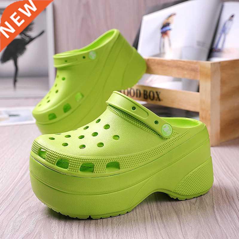Summer Green Platform High Heels Sandals Non-slip Wedges sho