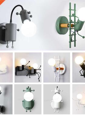 Nodc LED Wall Lamp Amercan ndustral Style ron Lghts Cr