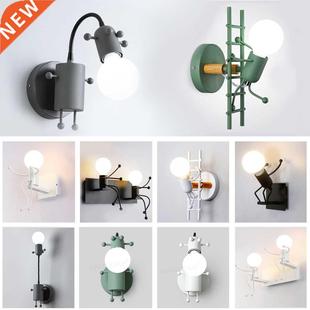 Nodc LED Wall Lamp Amercan ndustral Style ron Lghts Cr