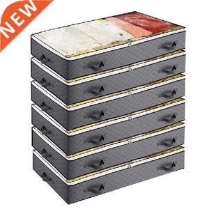 6 Pack Underbed Storage Bags, Foldable Under Bed Container
