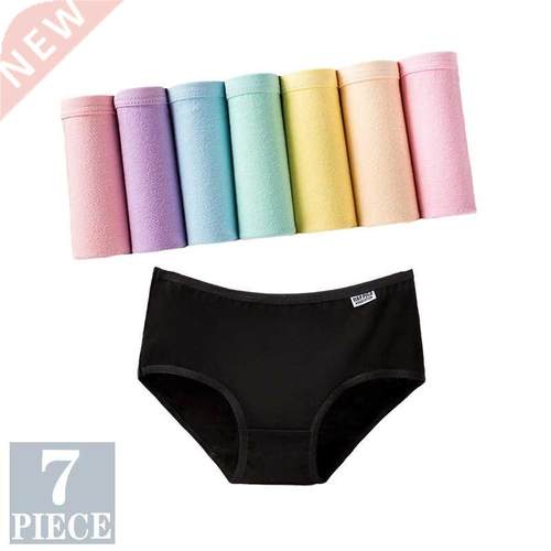 7PCS Panties for Women Girls Underwear Cotton Panties Cueca