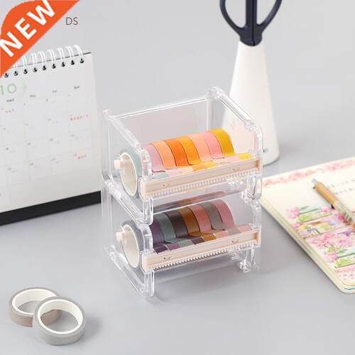 Washi Tape Dispenser Holder Cutter Office Supplies Desk Acce