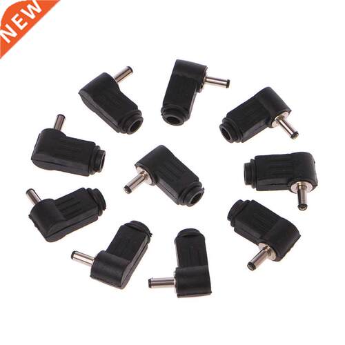 10Pcs 3.5x1.3mm Male Rig Angle DC In-Line Plug Socket Jack