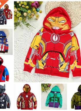 New Spring Autumn Boys Coats Hooded Jackets Children Outerwe