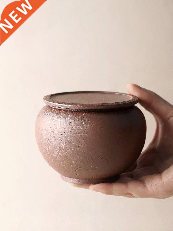 Handmade Stoneware Tea Tins Japanese Tea Warehouse Storage