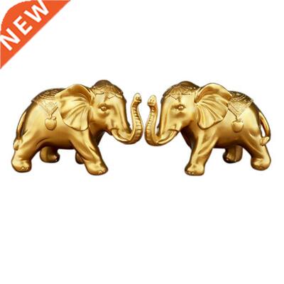 (2Pcs) Elephnt Ornments, uspicious Pir, Resin Elephnt O