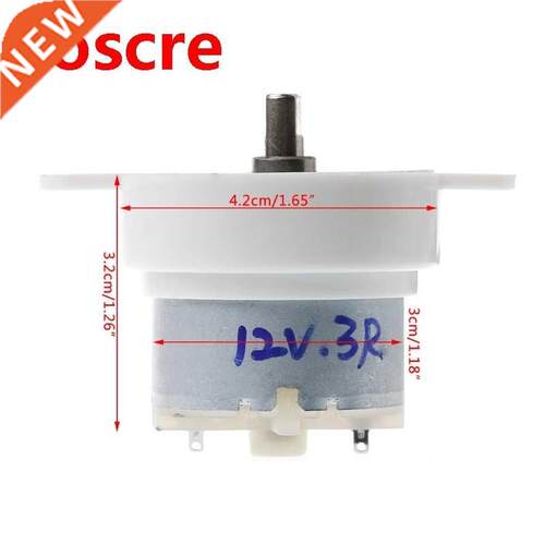 DC 12V 3 RPM High Torque Cylinder Electric Micro Motor Gearb