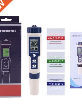 5 in 1 Salinity Meter High Accuracy Waterproof Water Quali