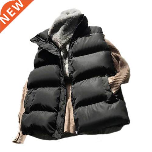 2021 Winter Cotton Down Vest Women Loose Waistcoat Bodywarm