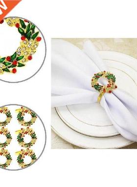 Multicolor 6Pcs Great Napkin Rings Wedding Banquet Decor
