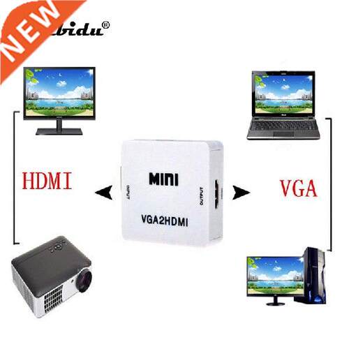kebidu High Quality Mini 1080p VGA to HDMI-compatible