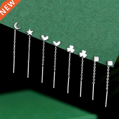 New Minimlist Chin Long Tssel Drop Erring For Women Stt
