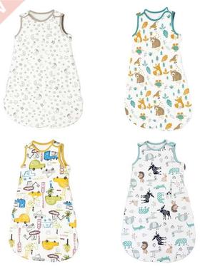 Newborn Zipper Sleepsack Wrap Baby Short Sleeve Cotton Sleep