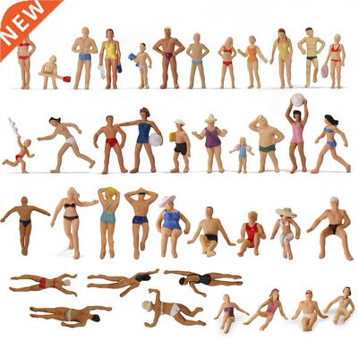 40pcs Different Poses HO Scale 1:87 Swimming Figures Swimmin