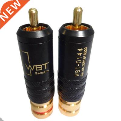 4pcs Gold Plated Copper RCA Plug Durable RCA Connector Screw