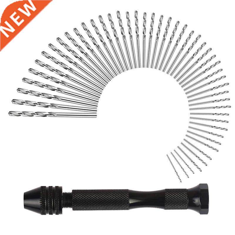 hand drill set precision pin vise with 49 pcs mini twist dri
