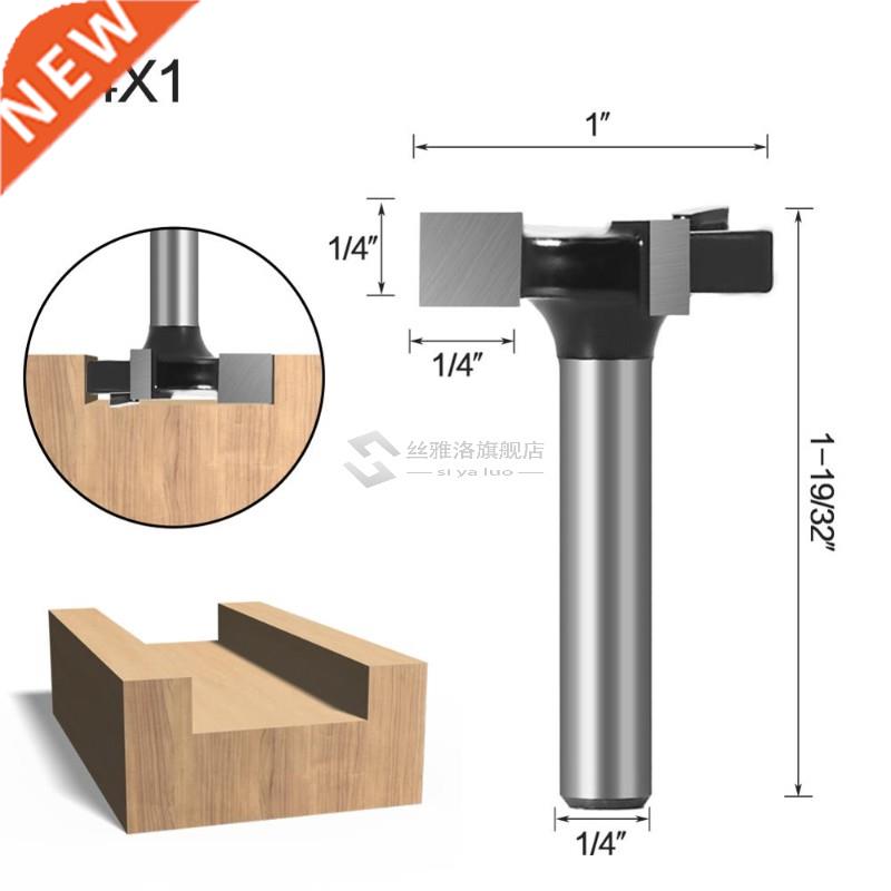 CNC Spboard Surfacing Router Bits, 1/4 inch 6mm Shank 1 inch