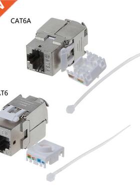 5PCS RJ45 Toolless Keystone Jack Cat6 Cat6A Shielded Module