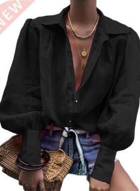 2022 spring and autumn new loose casual long-sleeved shirts