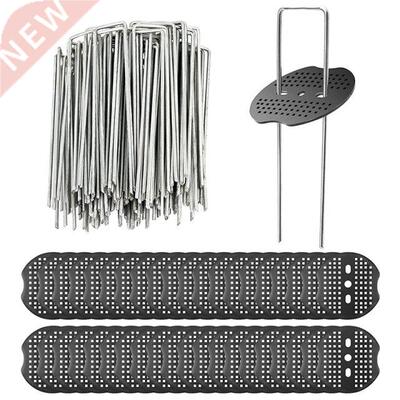 U-Shaped Garden Pegs 80 Pcs Membrane Pegs 6 Inch Garden Land