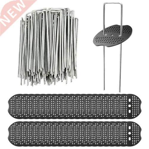 U-Shaped Garden Pegs 80 Pcs Membrane Pegs 6 Inch Garden Land