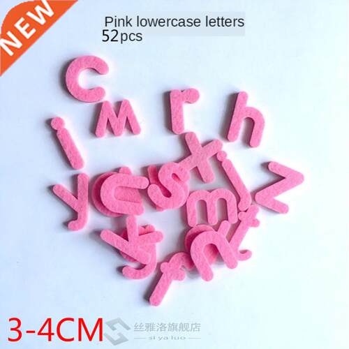 XICC 50pcs Digital Letters Wool Felt Pads Fabric Crafts Name