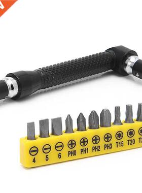 10 in 1 Socket Screwdriver L-shaped Angle Head Twin Wrench D