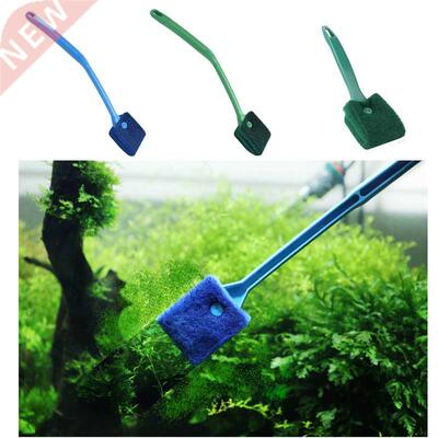 Length 40/2cm Fish tank brush long handle brush double-side