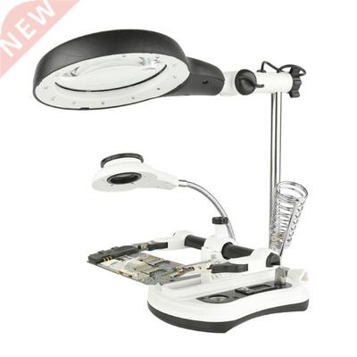 LED Auxiliary Clip Magnifier Hand Stand modelling stamp Rea
