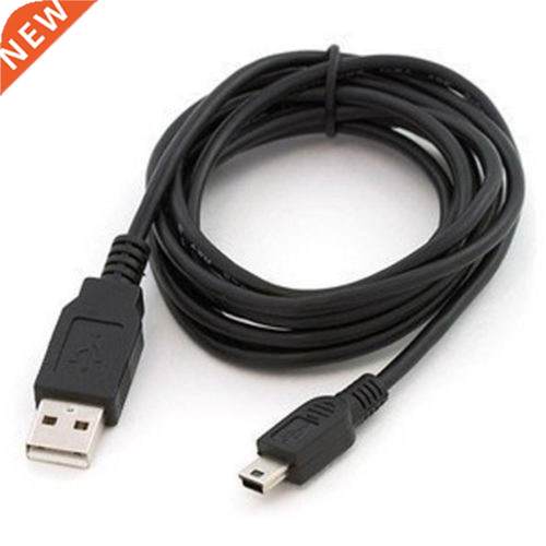 Black USB 2.0 A Male to Mini 5 Pin Type B Charging Cable Co