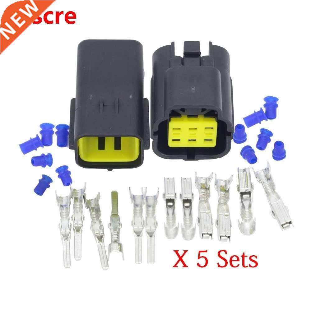 5 sets 6 pin denso dj70616y-1.8-11/21 waterproof electrical